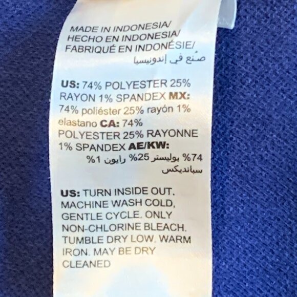 Chico's Flared Dress/Career Pants  Grommet Accent Sz 1R/US 8R Blue #97E - Picture 10 of 11